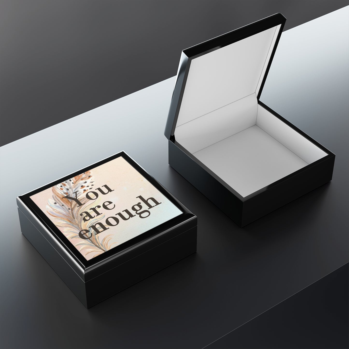 You Are Enough | You Are Enough Jewelry Box | Inspirational Keepsake Storage | jewelry box