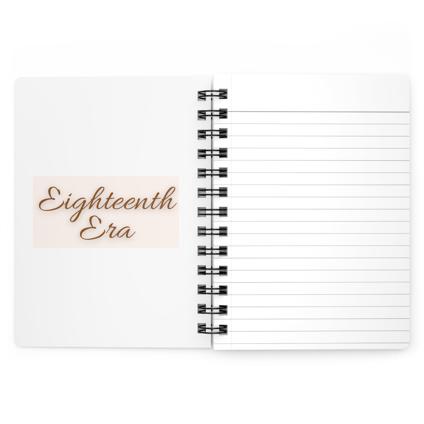 Personalize, Eighteenth Era Journal - 18th Era Journal - Eighteenth Chapter Journal - 18th Chapter journal - Floral Spiral Bound Journal - Eighteenth Era