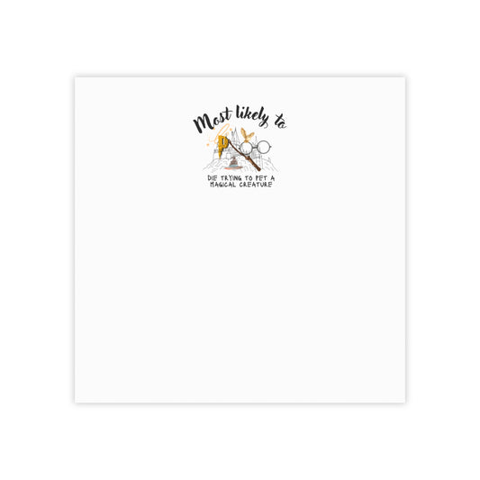 Magical Creature Note Pads - Perfect for Gifts, Potter Note Pad, Wizard Note Pad, Fantasy Note Pad, Movie Lover Note Pad, Planners, School, or Home Office, Fun Stationery for Creative Minds, Personalized Note [...]