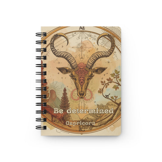 Capricorn Spiral Bound Journal – Be Determined