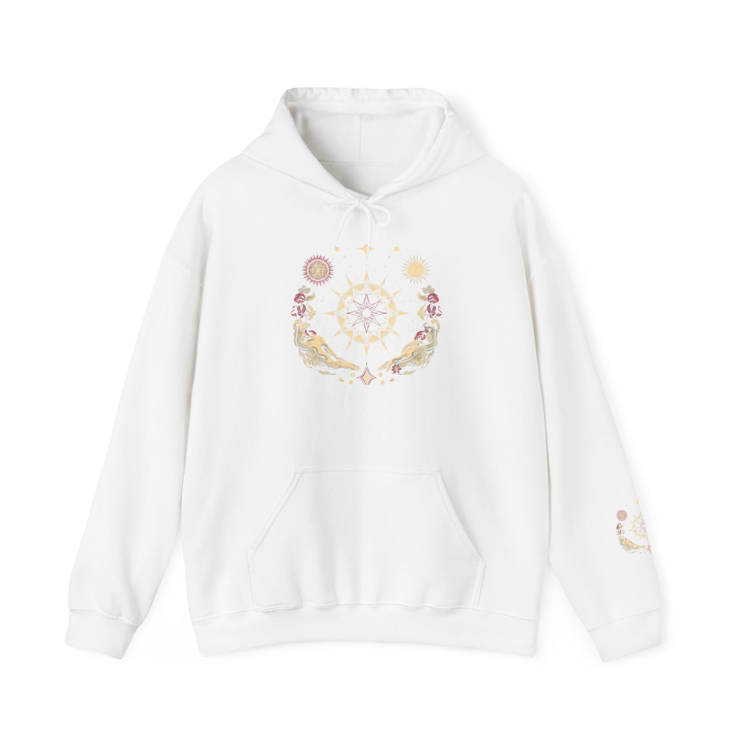Hoodie — Sun & Moon Floral Mandala Hoodie