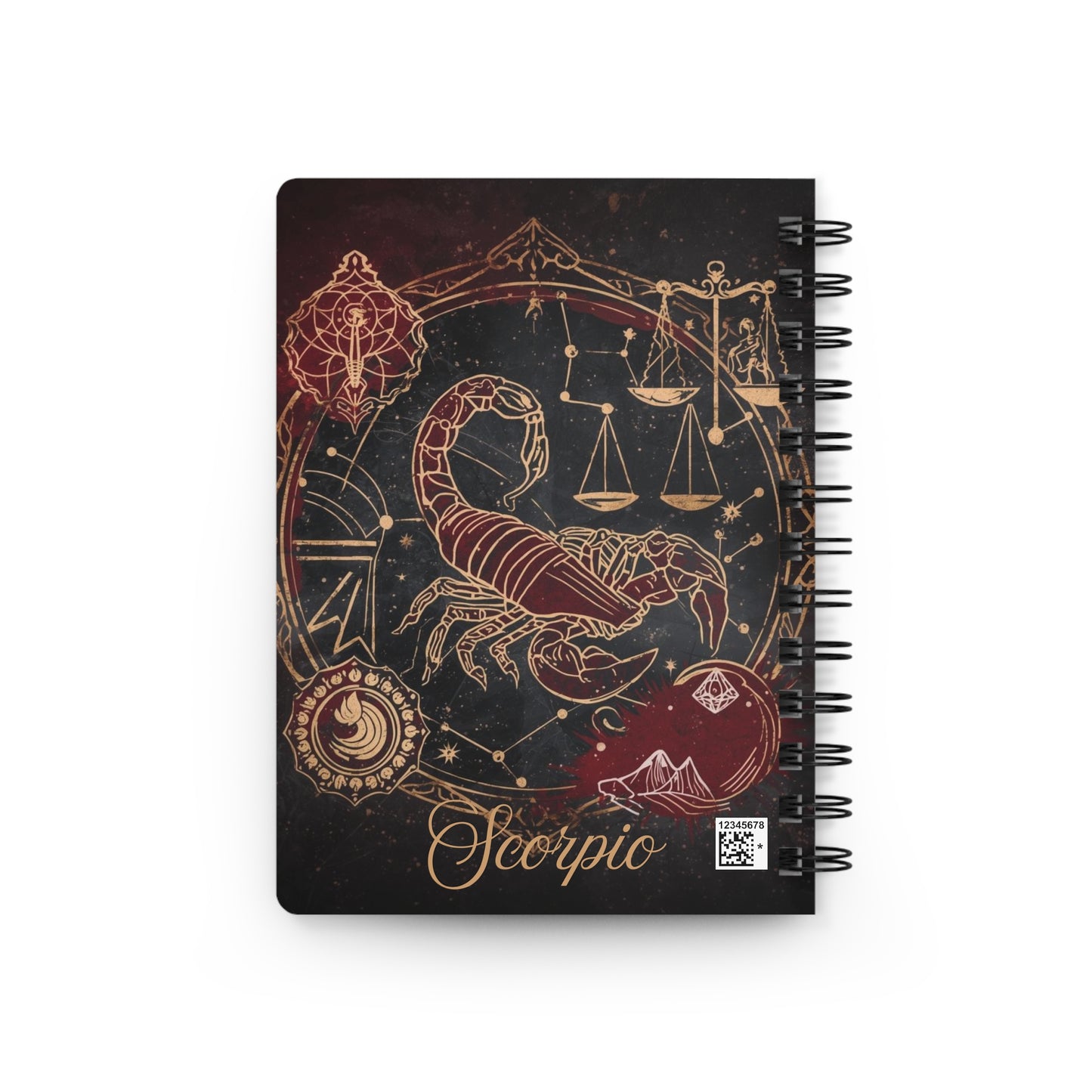 Scorpio Zodiac Spiral Bound Journal - Perfect for Astrology Lovers