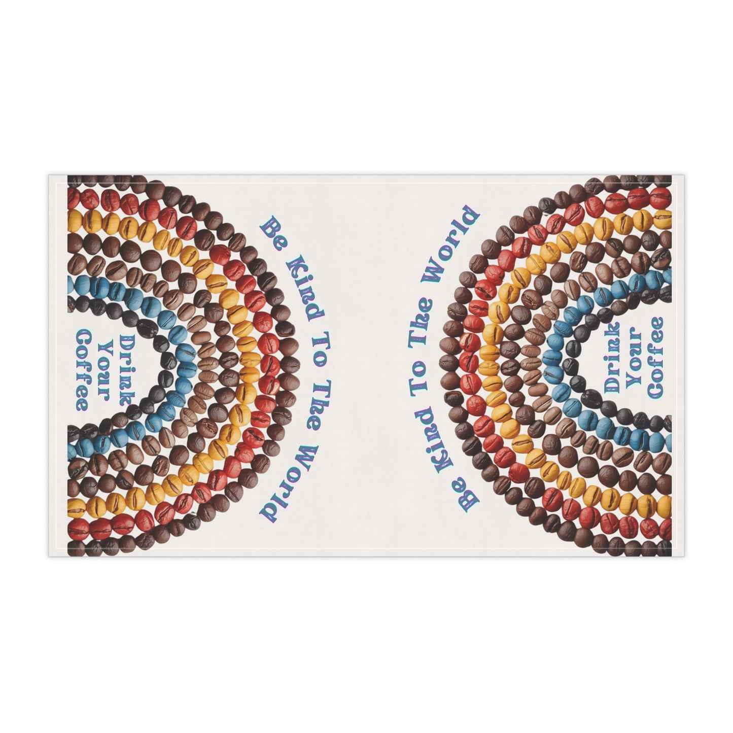 Rainbow Coffee Inspirational Tea Towels, Coffee Lover Gift