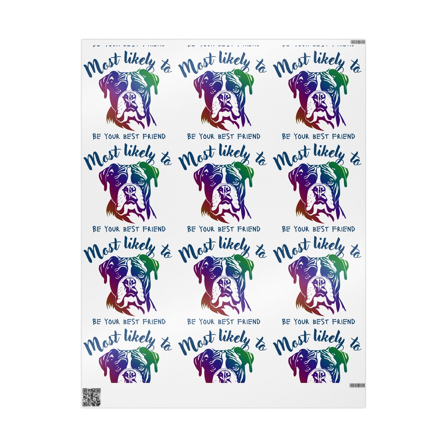 Boxer Wrapping Paper, Dog wrapping Paper, Whimsical Pet-Themed Wrapping Paper for Gifts, Colorful Dog Lover Gift Wrap, Unique Birthday Wrap, Fun Animal Print Paper, Most Likely [...]