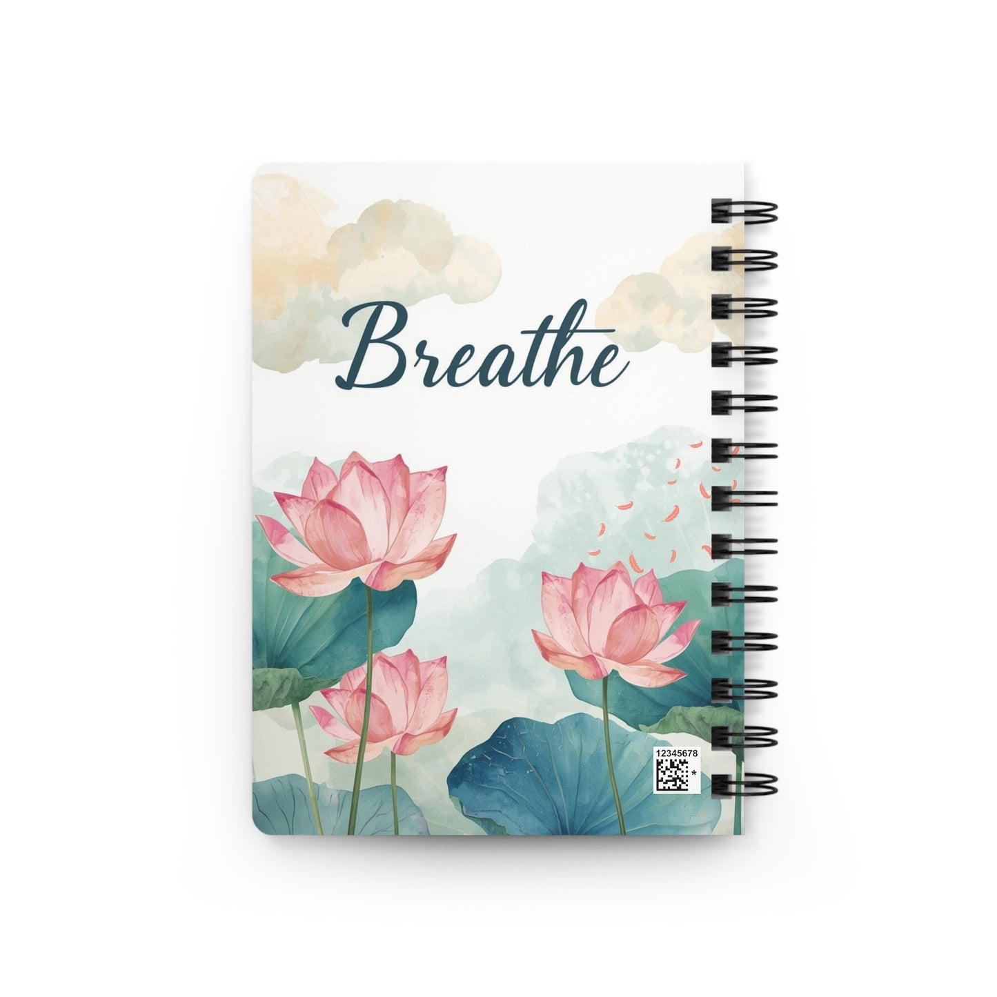 Personalize, Serene Breathe Spiral Bound Journal