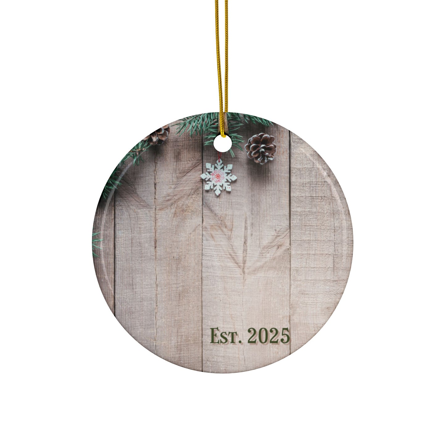 Personalized Ceramic Ornaments - Custom Double-Sided Holiday Decor, Set of 1 to 10 | Est. 2025