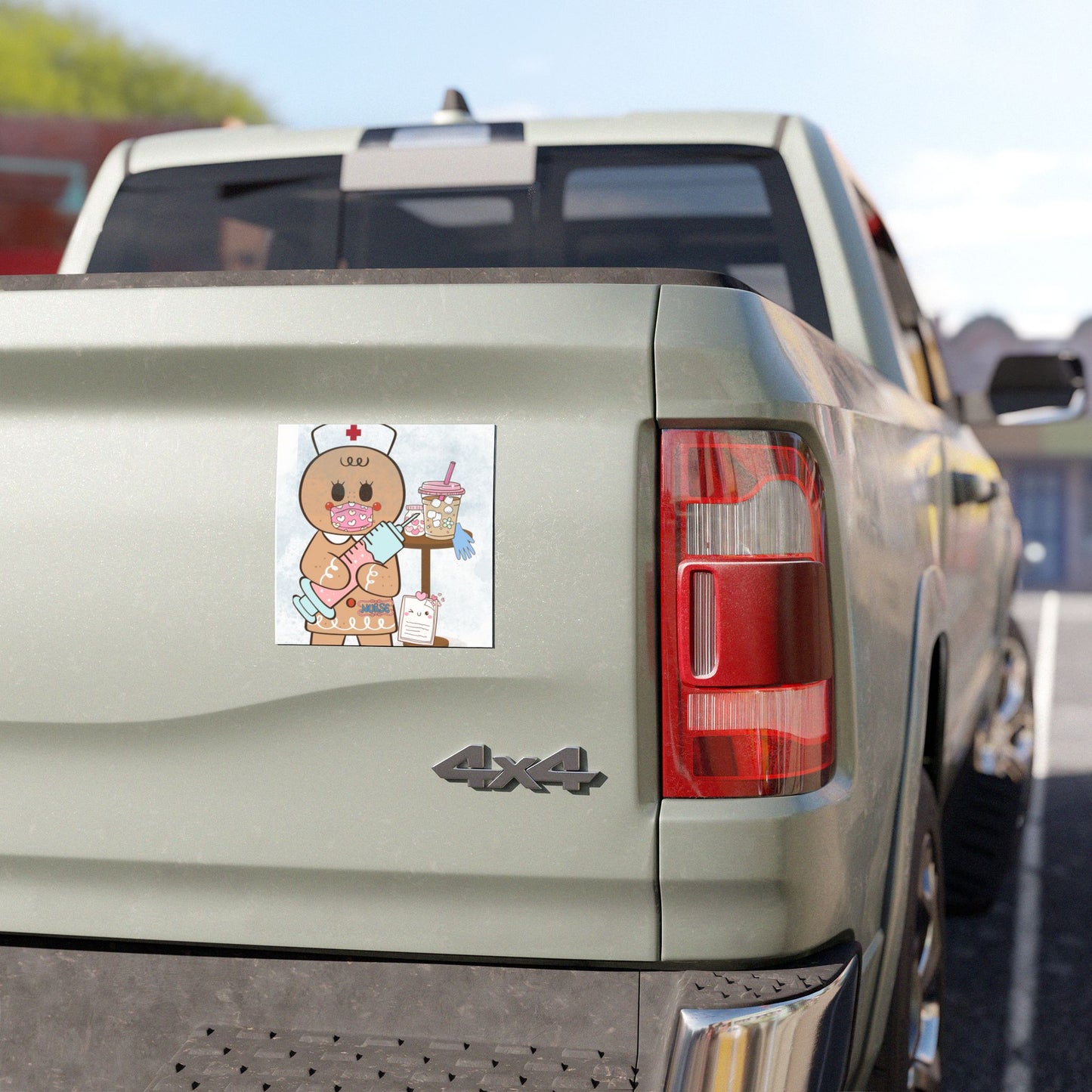 Cute Nurse Car Magnet - Adorable Gingerbread Design for Healthcare Heroes