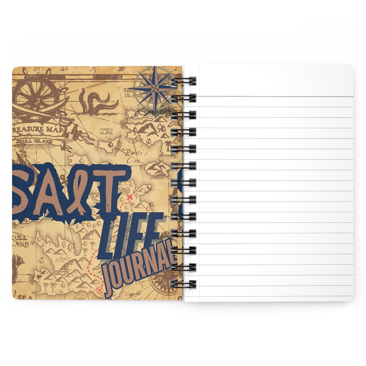Salt Life Spiral Bound Journal - Adventure Ready Notebook for Beach Lovers