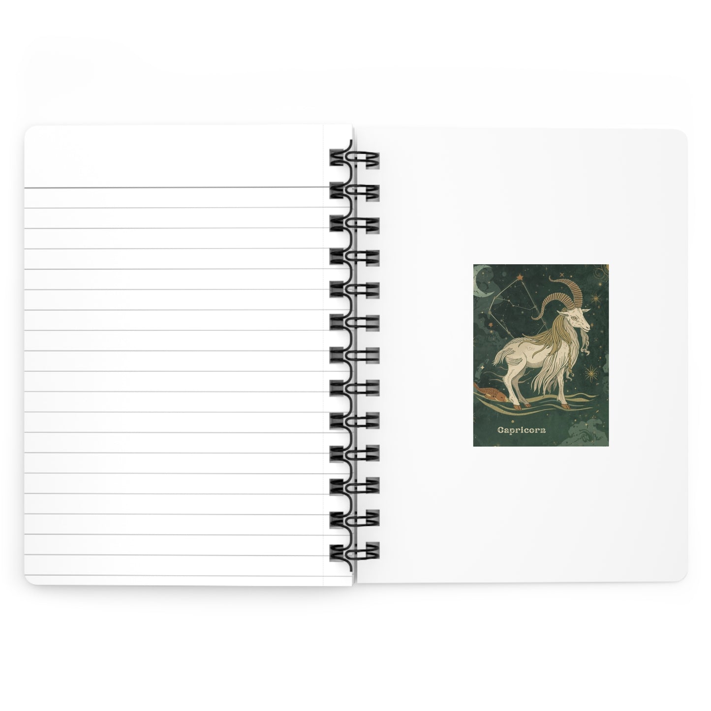 Capricorn Zodiac Spiral Bound Journal