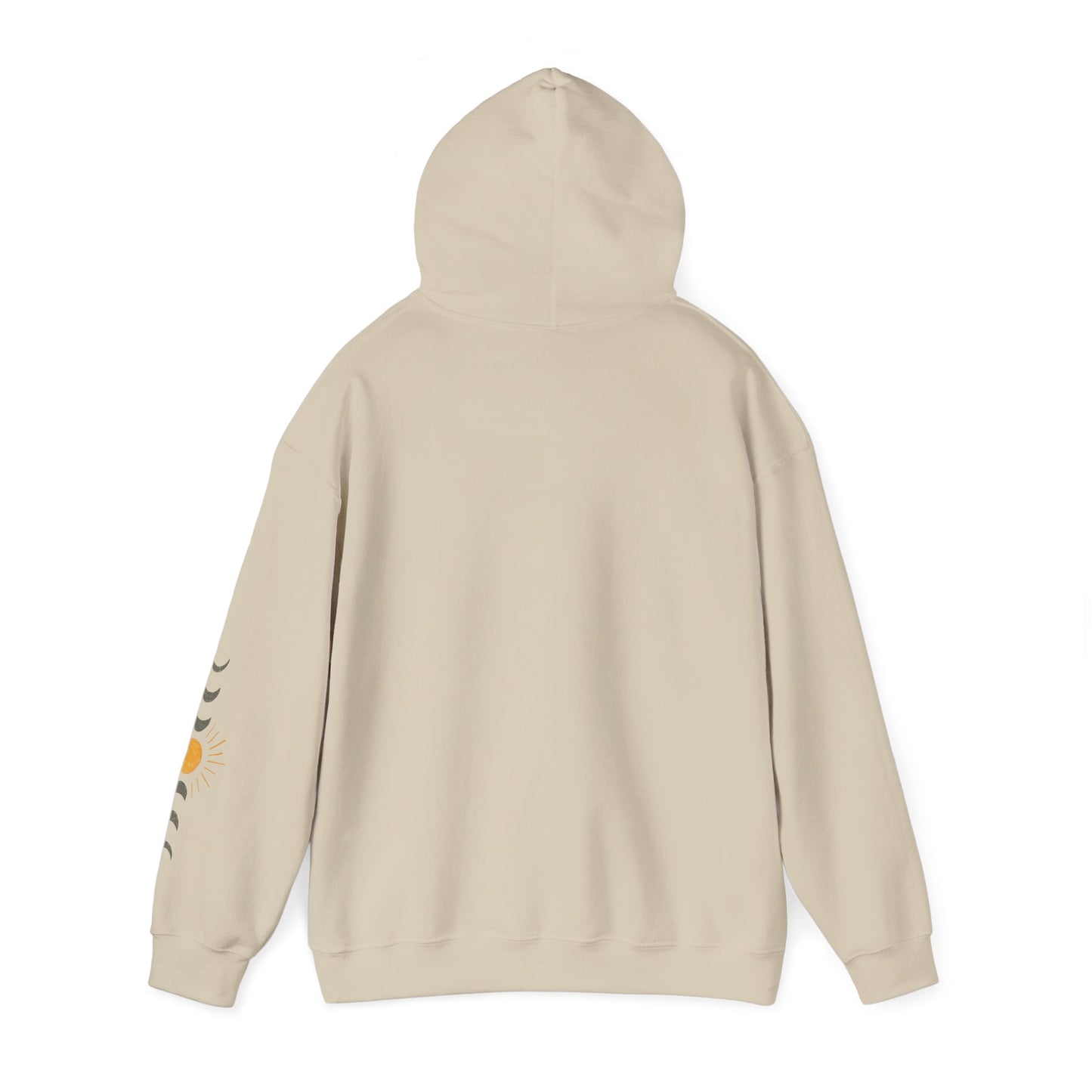 Moon Phase Sun Hoodie — Celestial Phases Graphic Pullover