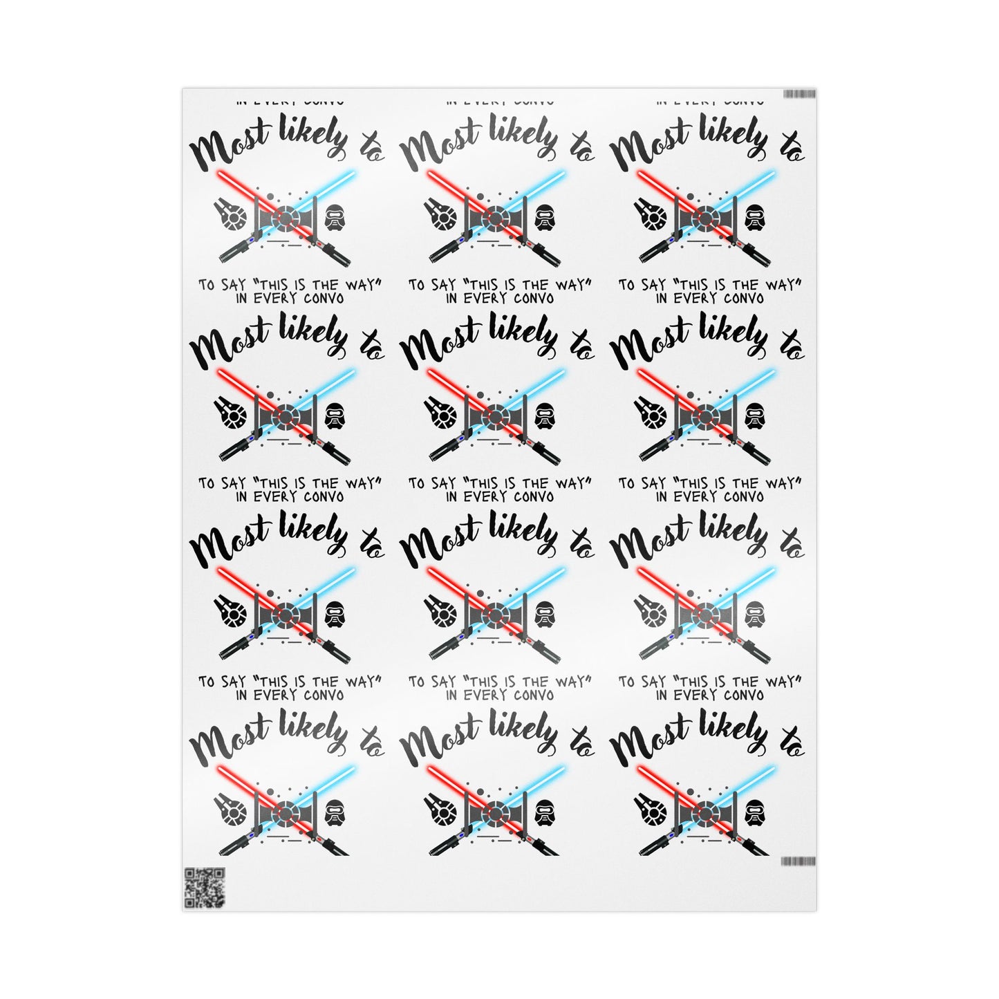 Star Wars Themed Wrapping Paper, Most Likely To Wrapping Papers