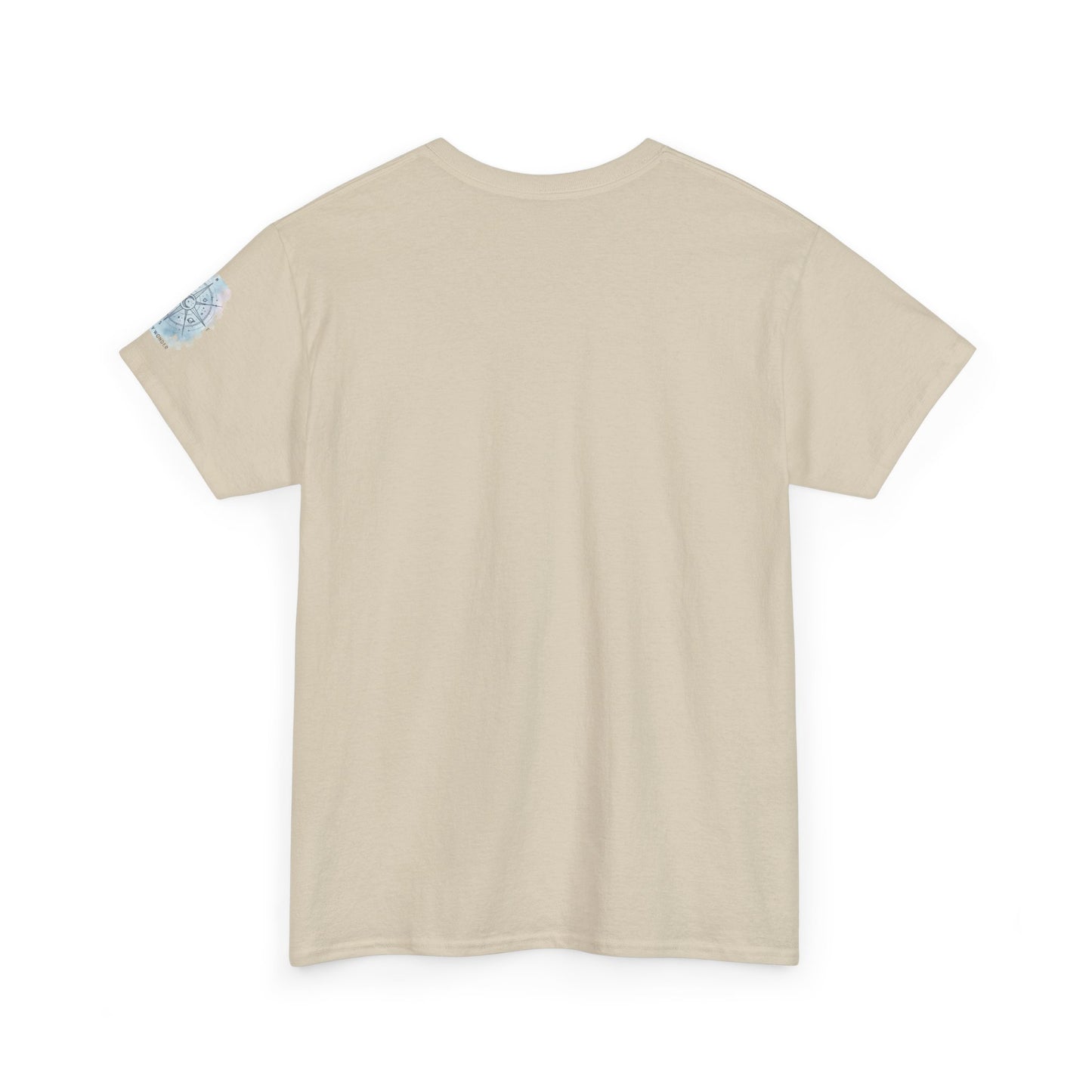 Compass Moon Tee — "Guided by Wonder" Cotton T‑Shirt