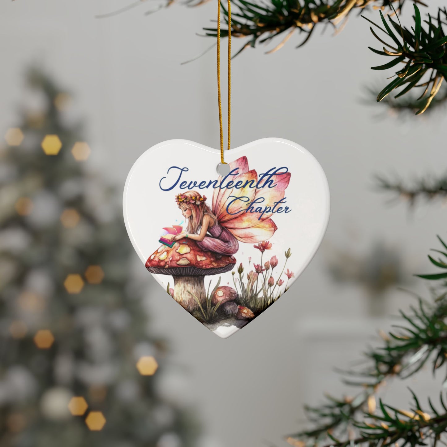 17 Chapter Ornament, Chapter 17, Era 17, 17th Birthday, Birthday Gift, Enchanting Fairy Tale Ceramic Ornaments, Magical Decor for Holidays & Gifts, 2-Sided Design, Perfect for Christmas, Chapter [...]