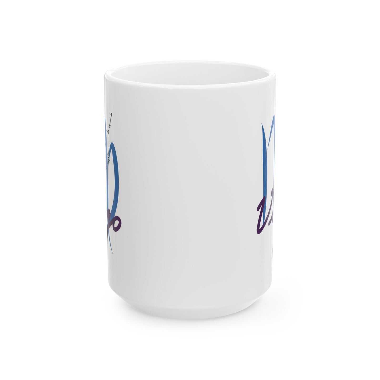 Virgo Zodiac Coffee Cup, Inspirational 'Rise & Shine' Ceramic Coffee Mug (11oz/15oz)