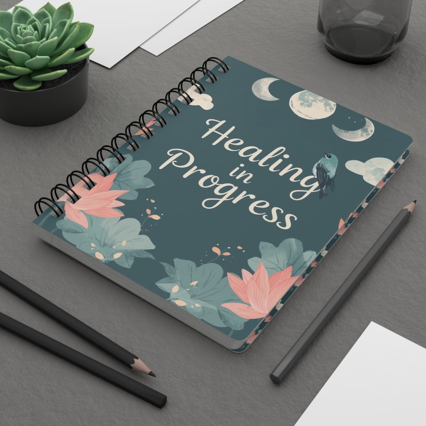 Personalize, Healing in Progress Spiral Bound Journal