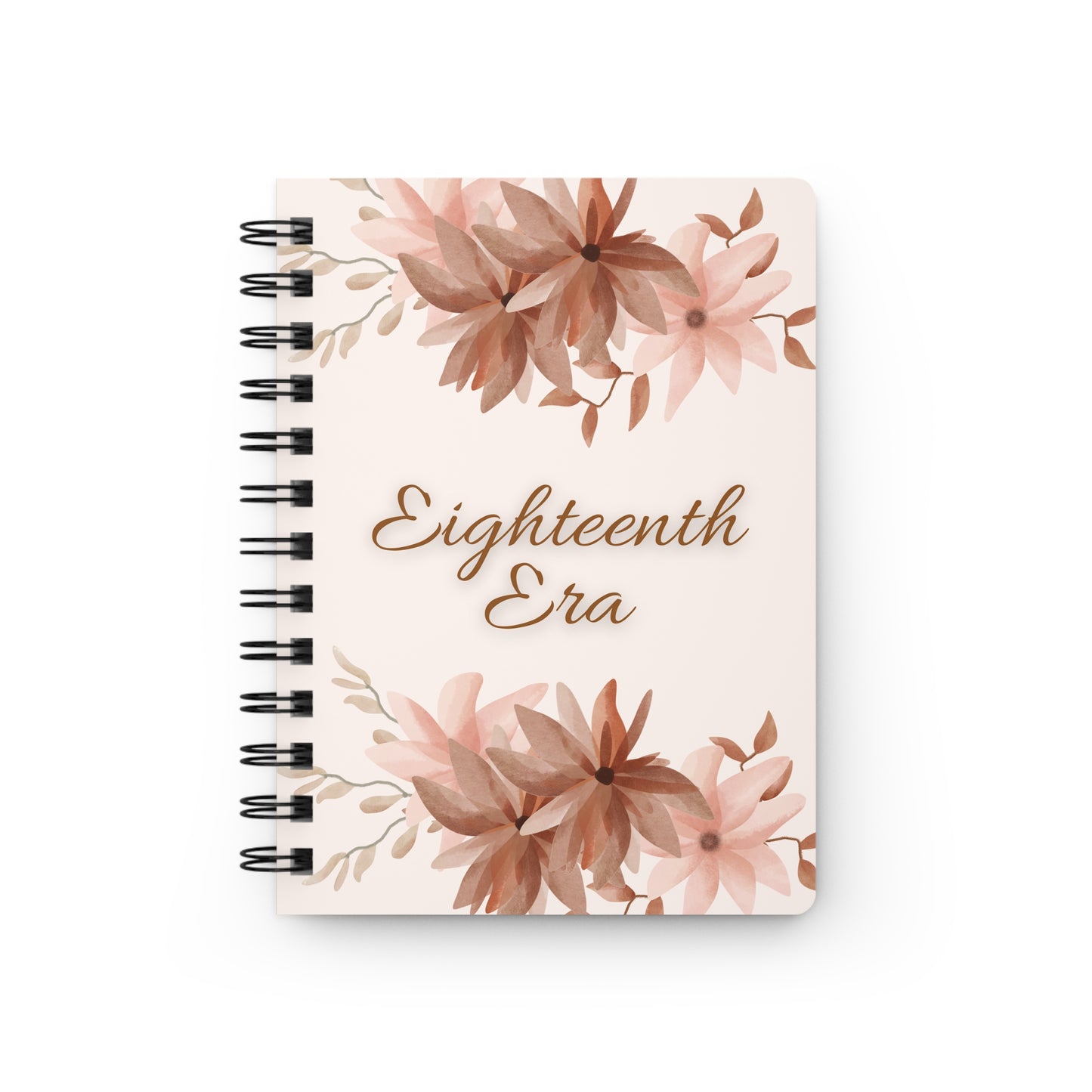 Personalize, Eighteenth Era Journal - 18th Era Journal - Eighteenth Chapter Journal - 18th Chapter journal - Floral Spiral Bound Journal - Eighteenth Era