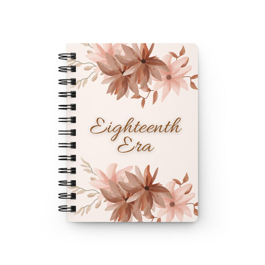Personalize, Eighteenth Era Journal - 18th Era Journal - Eighteenth Chapter Journal - 18th Chapter journal - Floral Spiral Bound Journal - Eighteenth Era