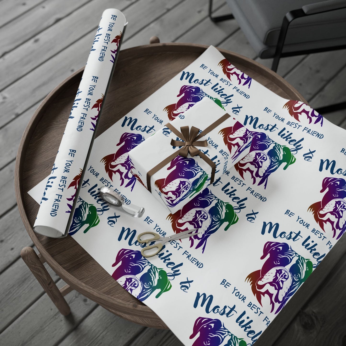 Boxer Wrapping Paper, Dog wrapping Paper, Whimsical Pet-Themed Wrapping Paper for Gifts, Colorful Dog Lover Gift Wrap, Unique Birthday Wrap, Fun Animal Print Paper, Most Likely [...]
