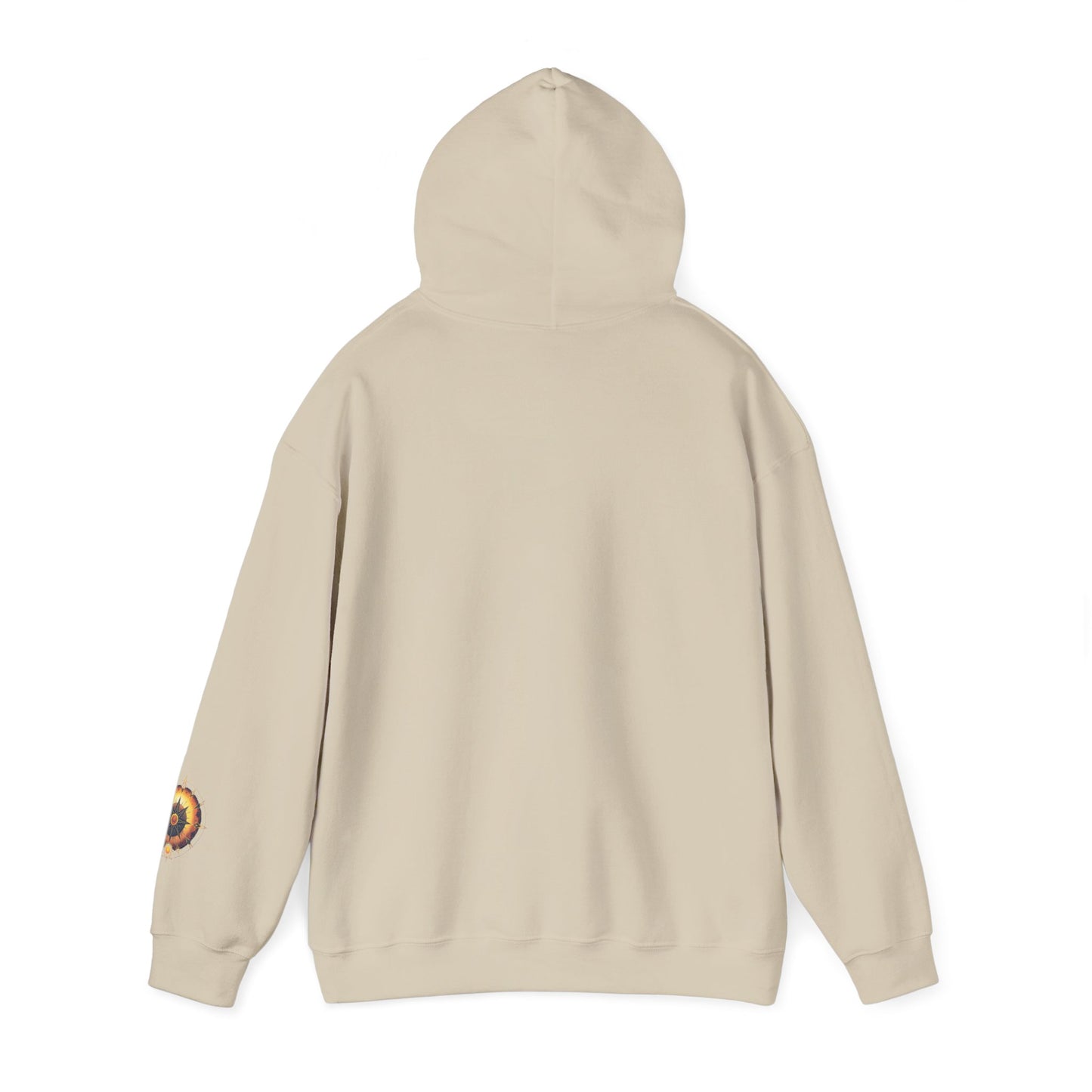 Mandala Sun Hoodie — Spiritual Boho Graphic Sweatshirt