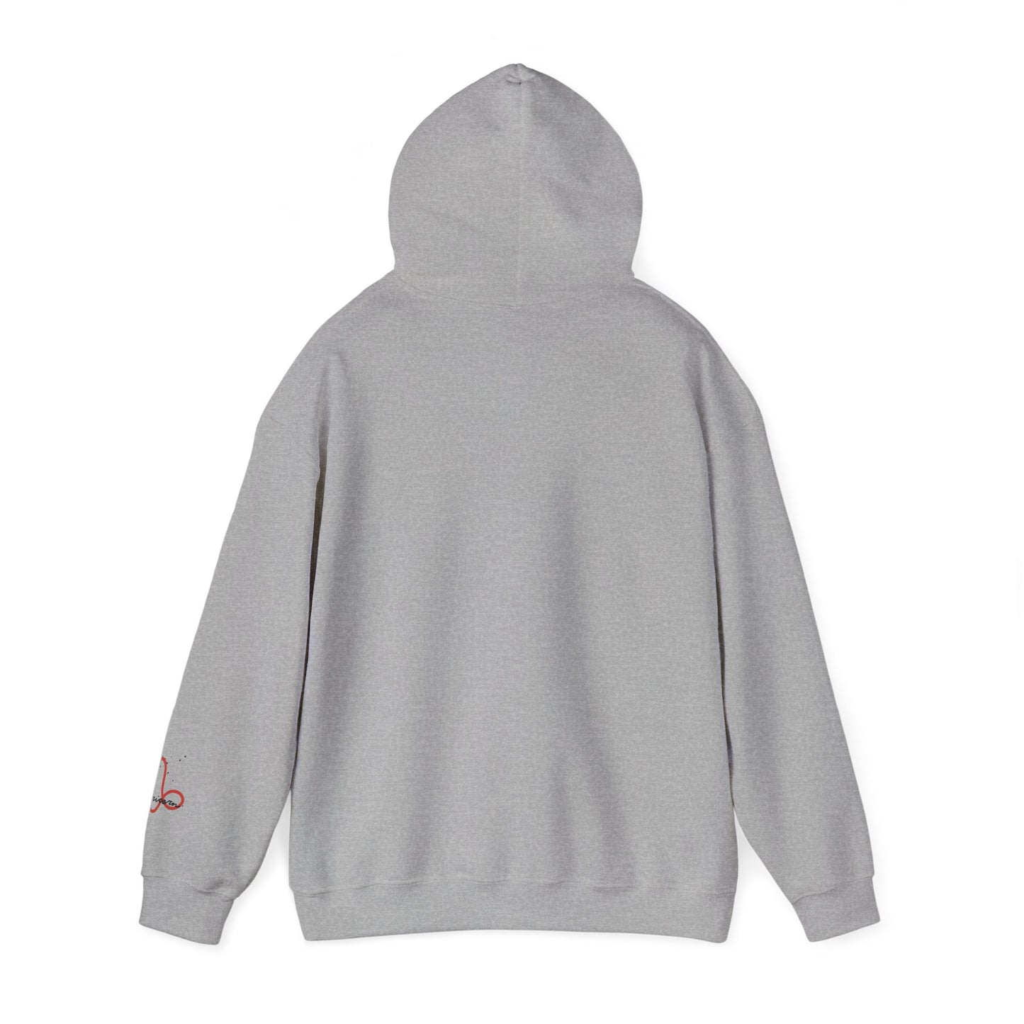 Capricorn Zodiac Hoodie — Red Script Astrology Sign Sweatshirt