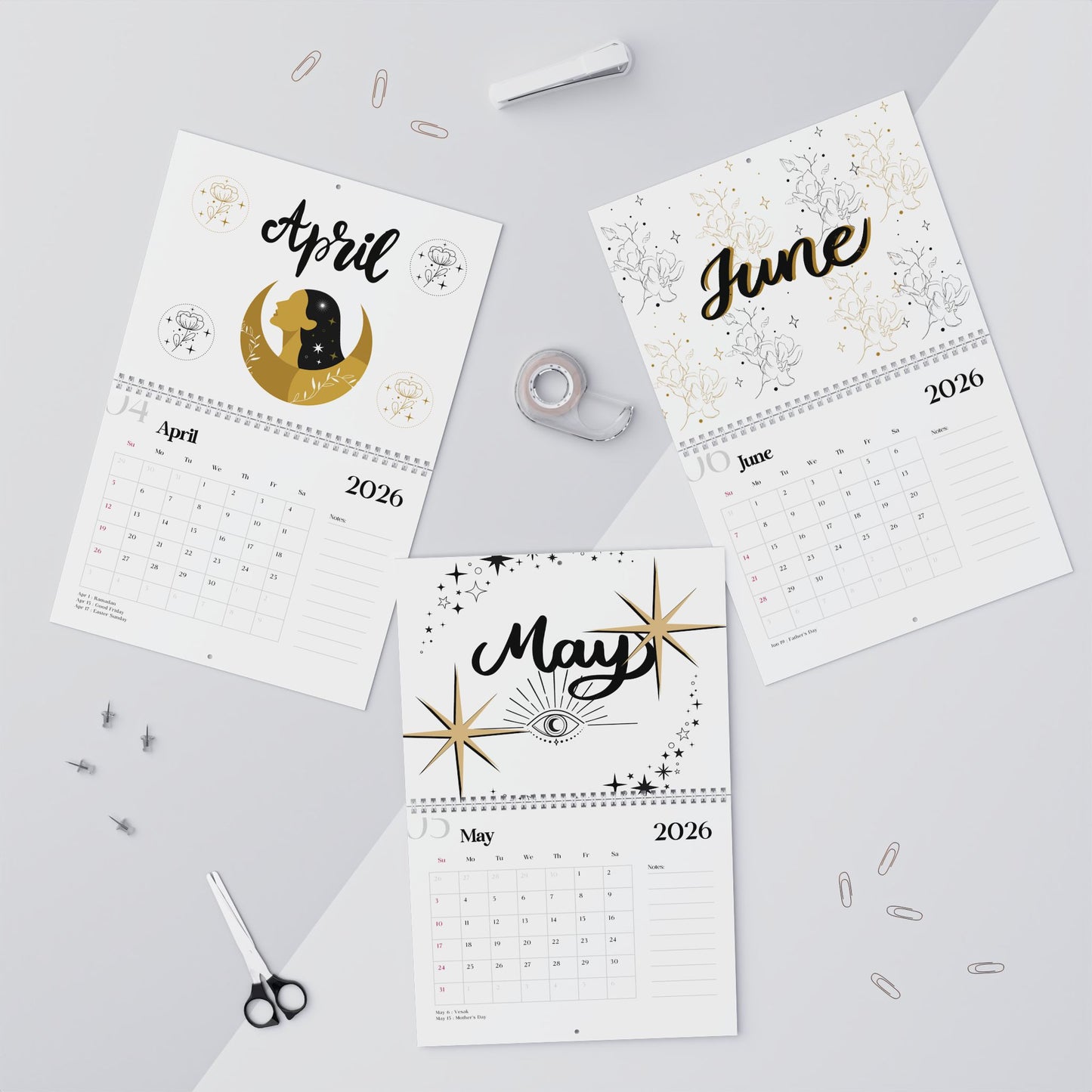 Celestial Wall Calendar