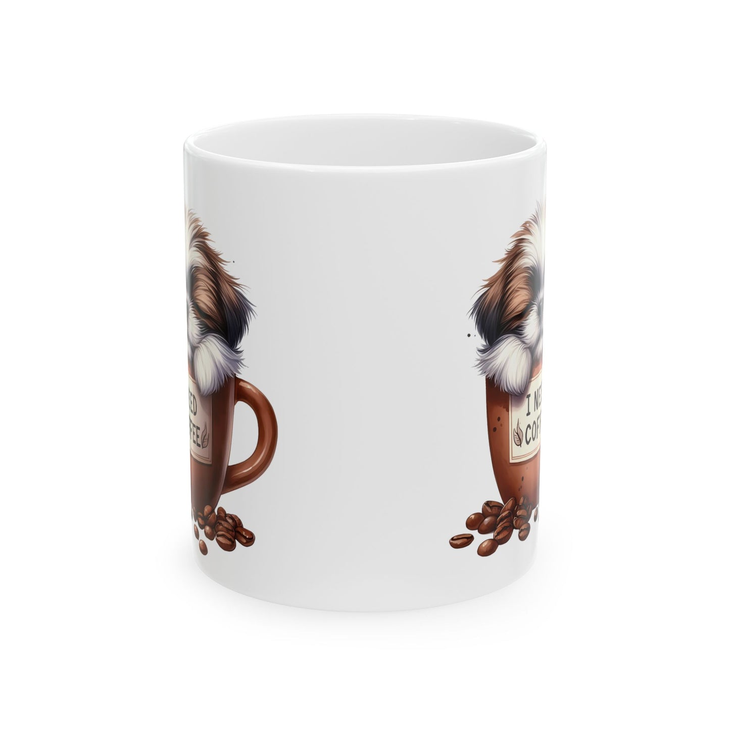 Personalized Shih-tzu Dog in Coffee Mug Ceramic Mug - 11oz/15oz | Coffee Lover Gift