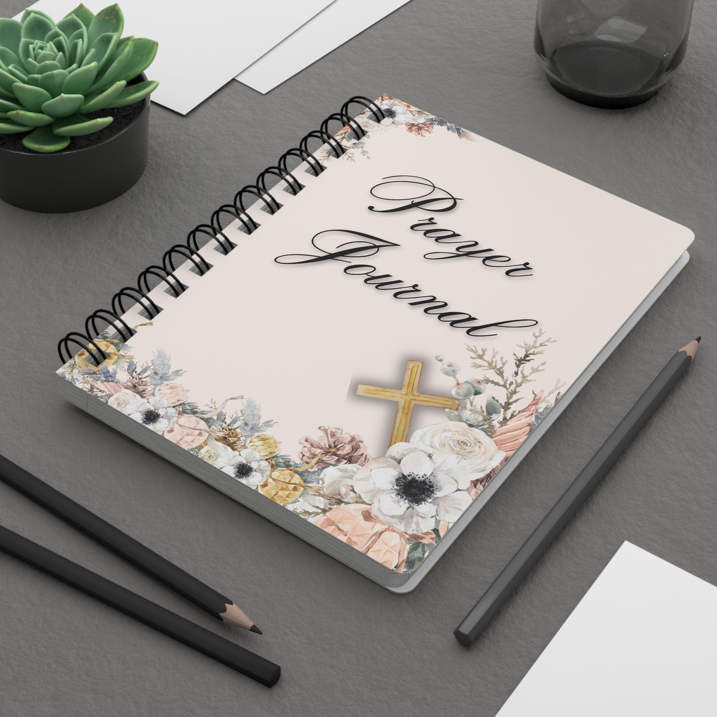 Personalize, Prayer Journal - Floral Prayer Journal - Inspirational Faith-Based Notebook for Daily Reflections