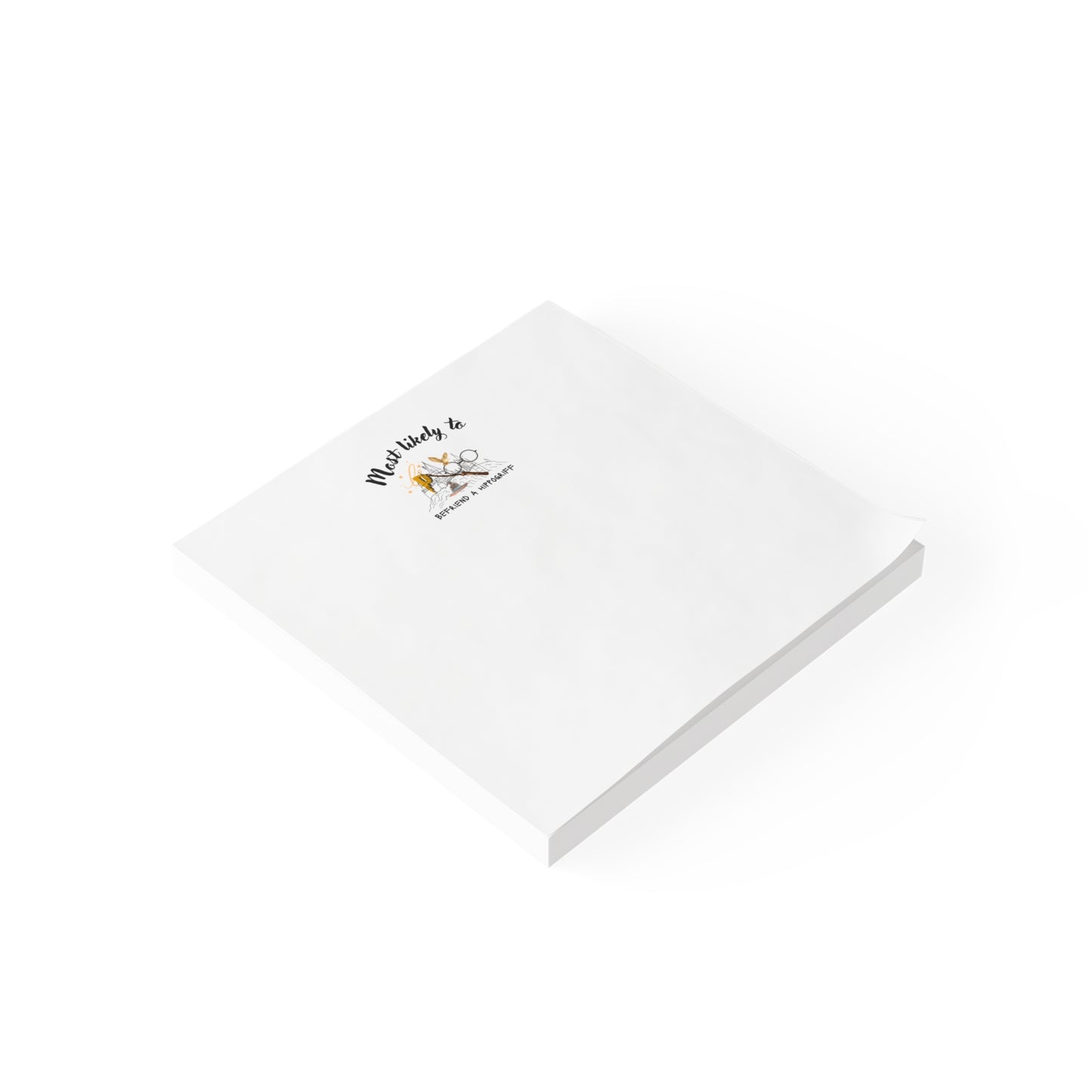 Wizard Note Pad, Hippogriff Note Pad, Funny Note Pads for Creative Minds | Most Likely to Befriend a Hippogriff | Office Supplies, Gifts for Writers, School Note Taking