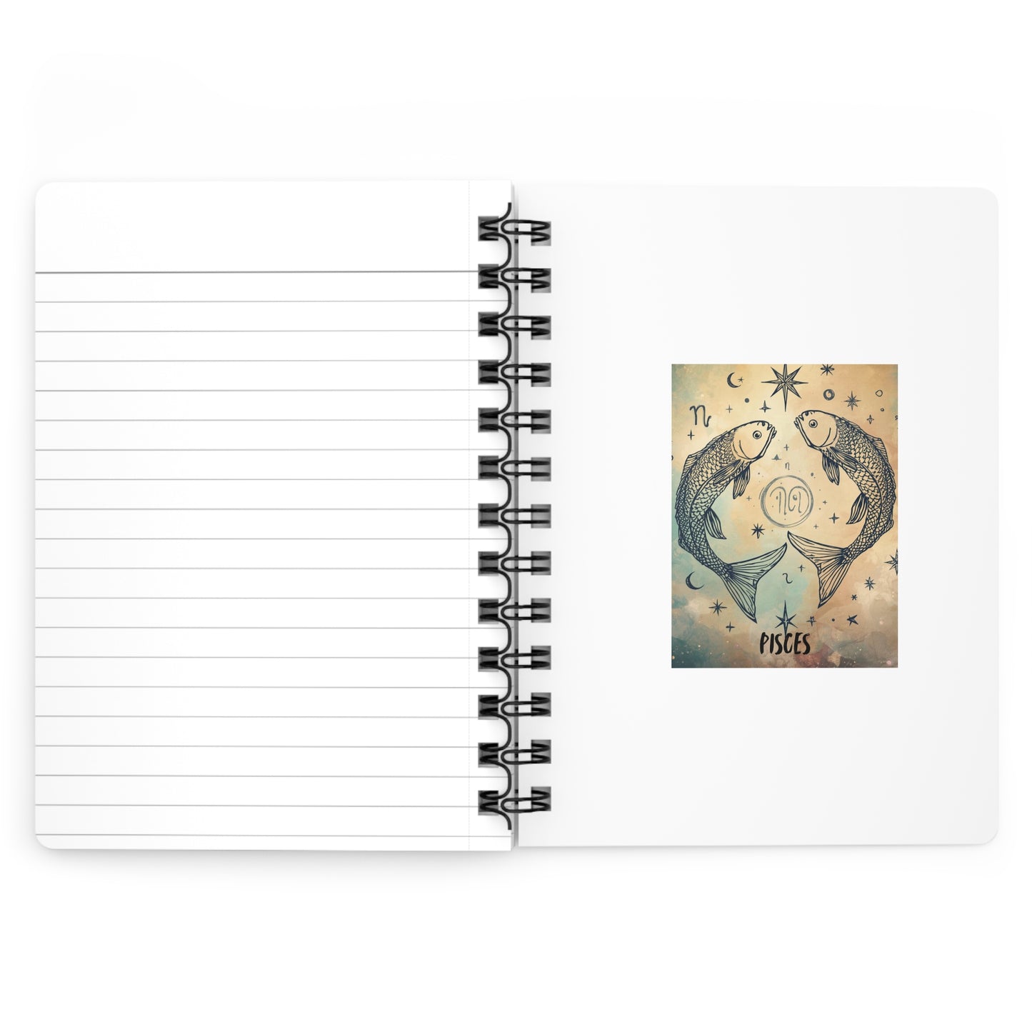 Pisces Spiral Bound Journal - Cosmic Zodiac Diary for Astrological Lovers