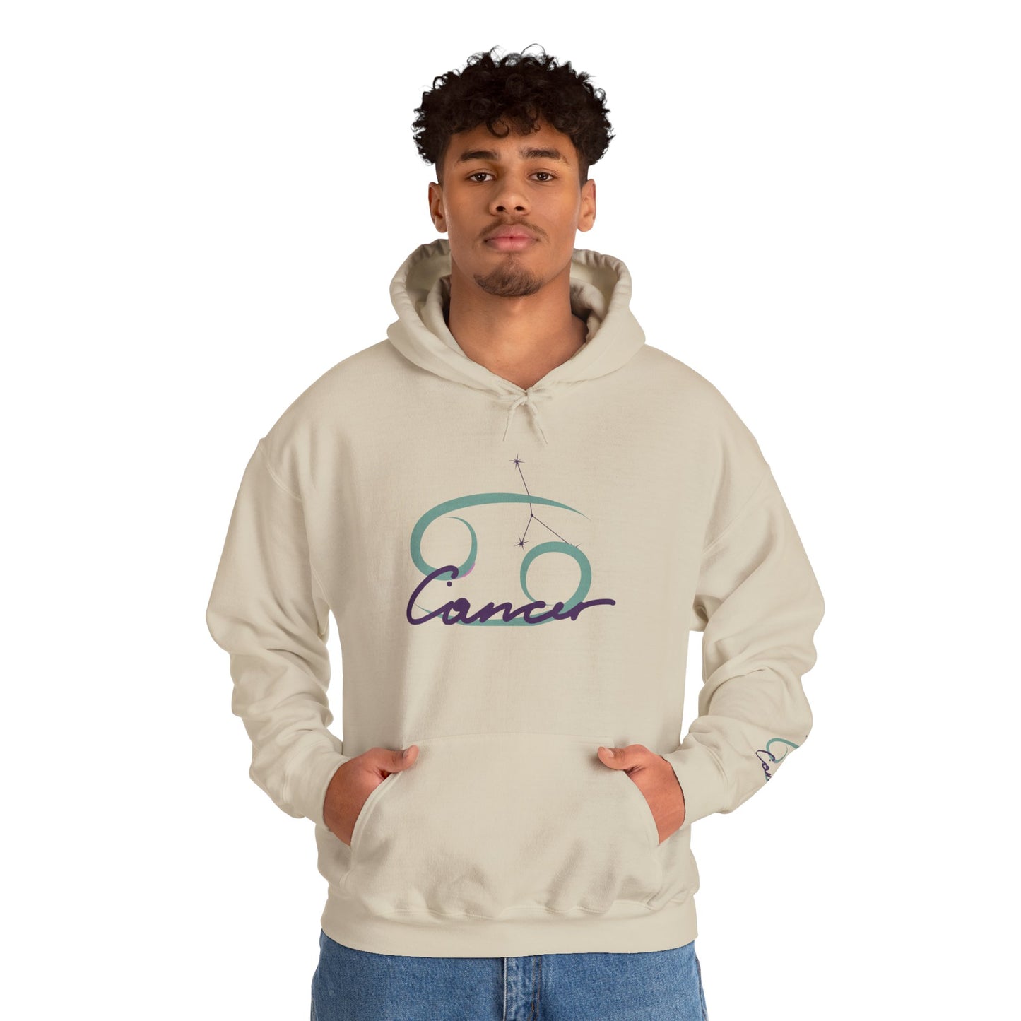 Cancer Zodiac Hoodie – Minimal Astrological Sign Pullover (June–July)