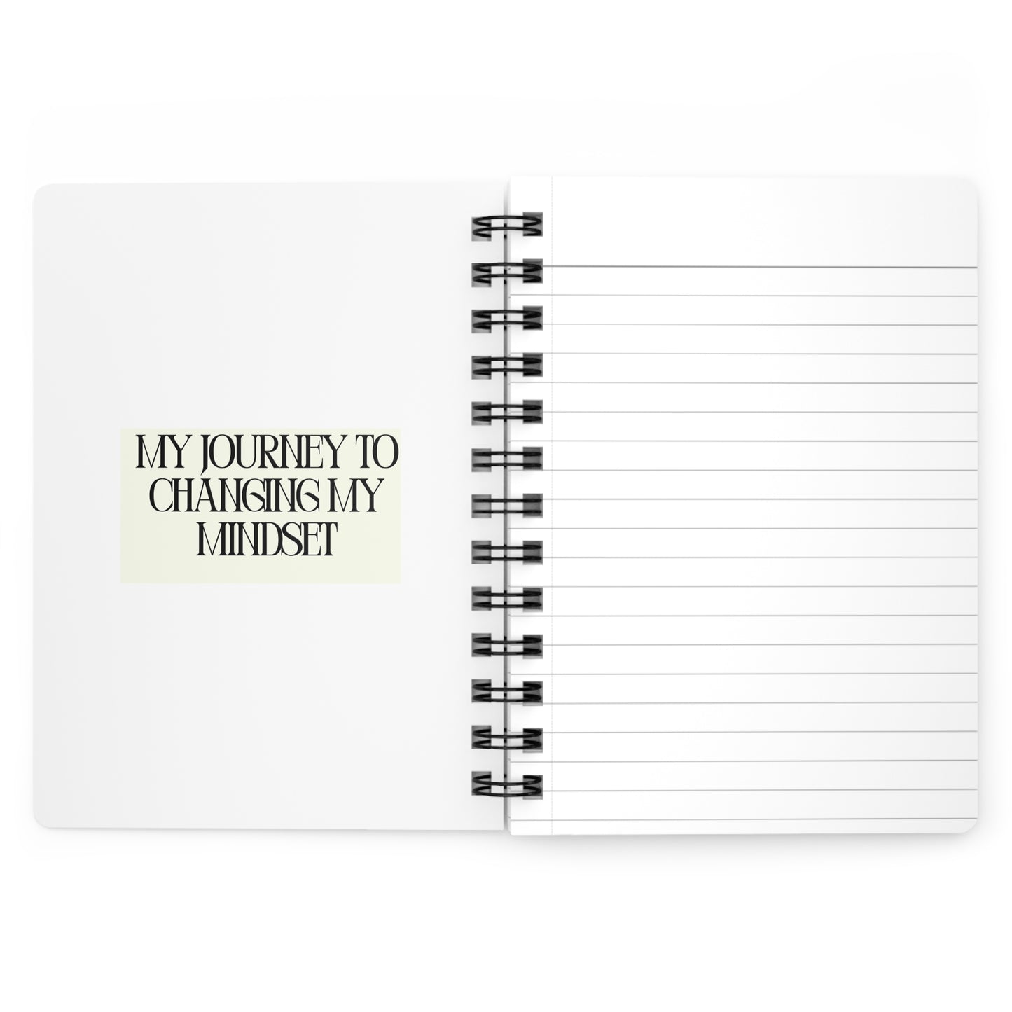 Personalize, Mindset Growth Journal - Spiral Bound Notebook for Personal Development