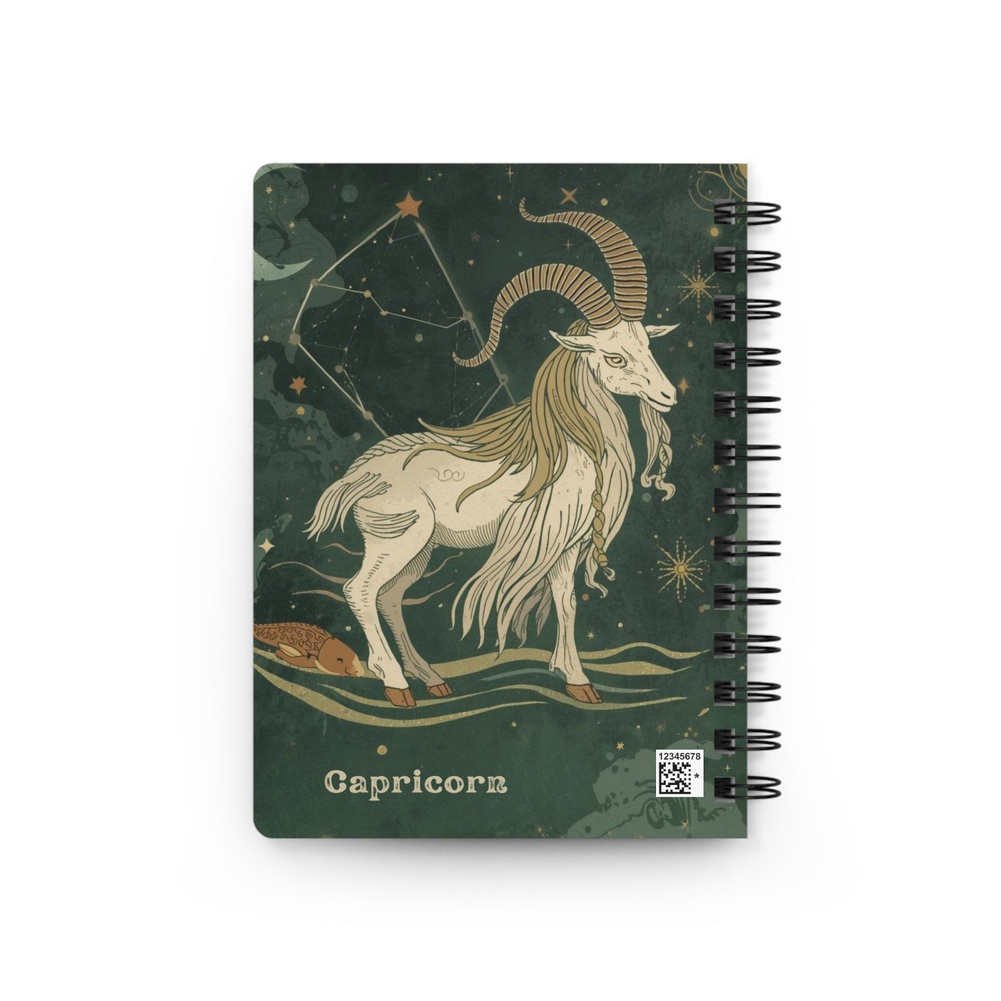 Capricorn Zodiac Spiral Bound Journal