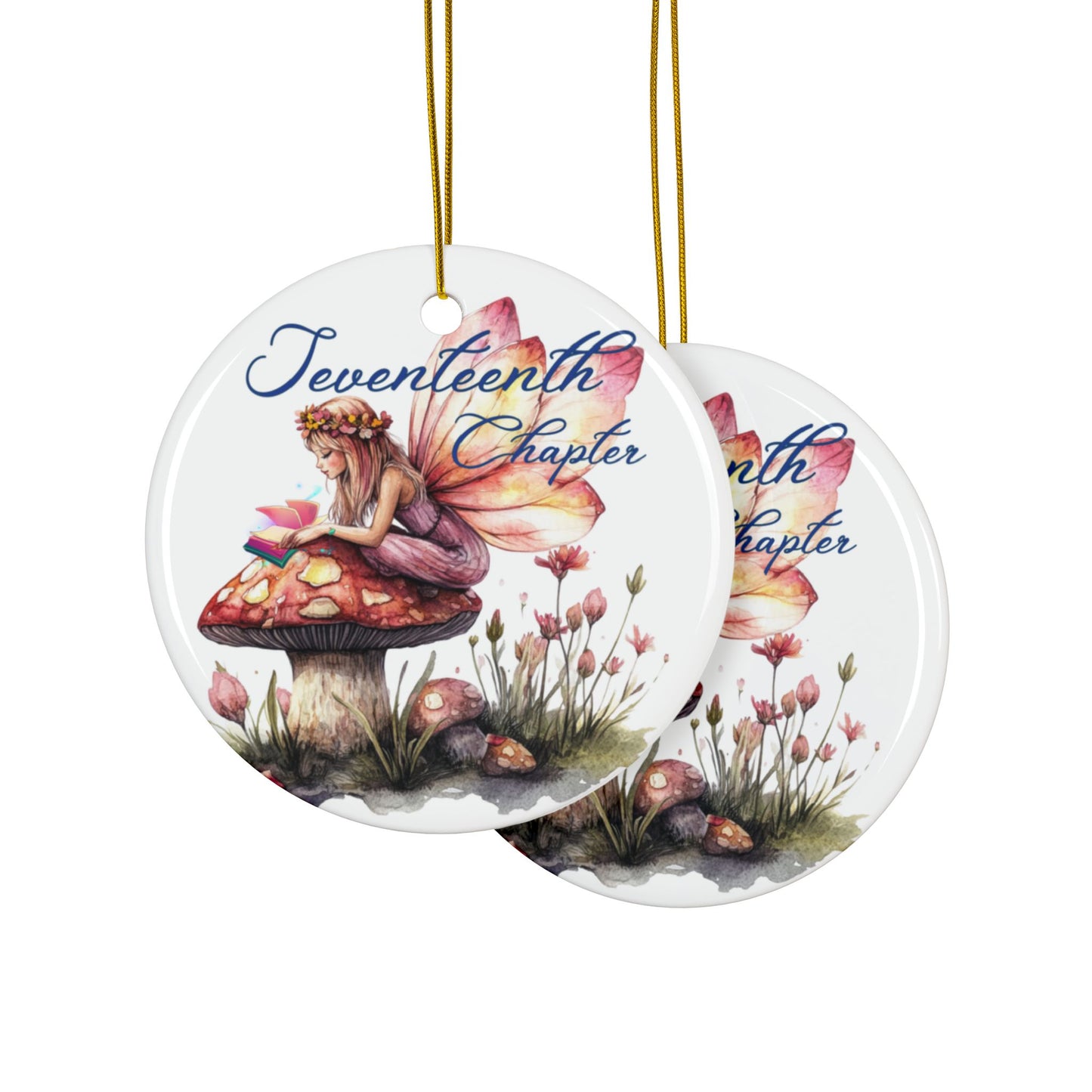 17 Chapter Ornament, Chapter 17, Era 17, 17th Birthday, Birthday Gift, Enchanting Fairy Tale Ceramic Ornaments, Magical Decor for Holidays & Gifts, 2-Sided Design, Perfect for Christmas, Chapter [...]