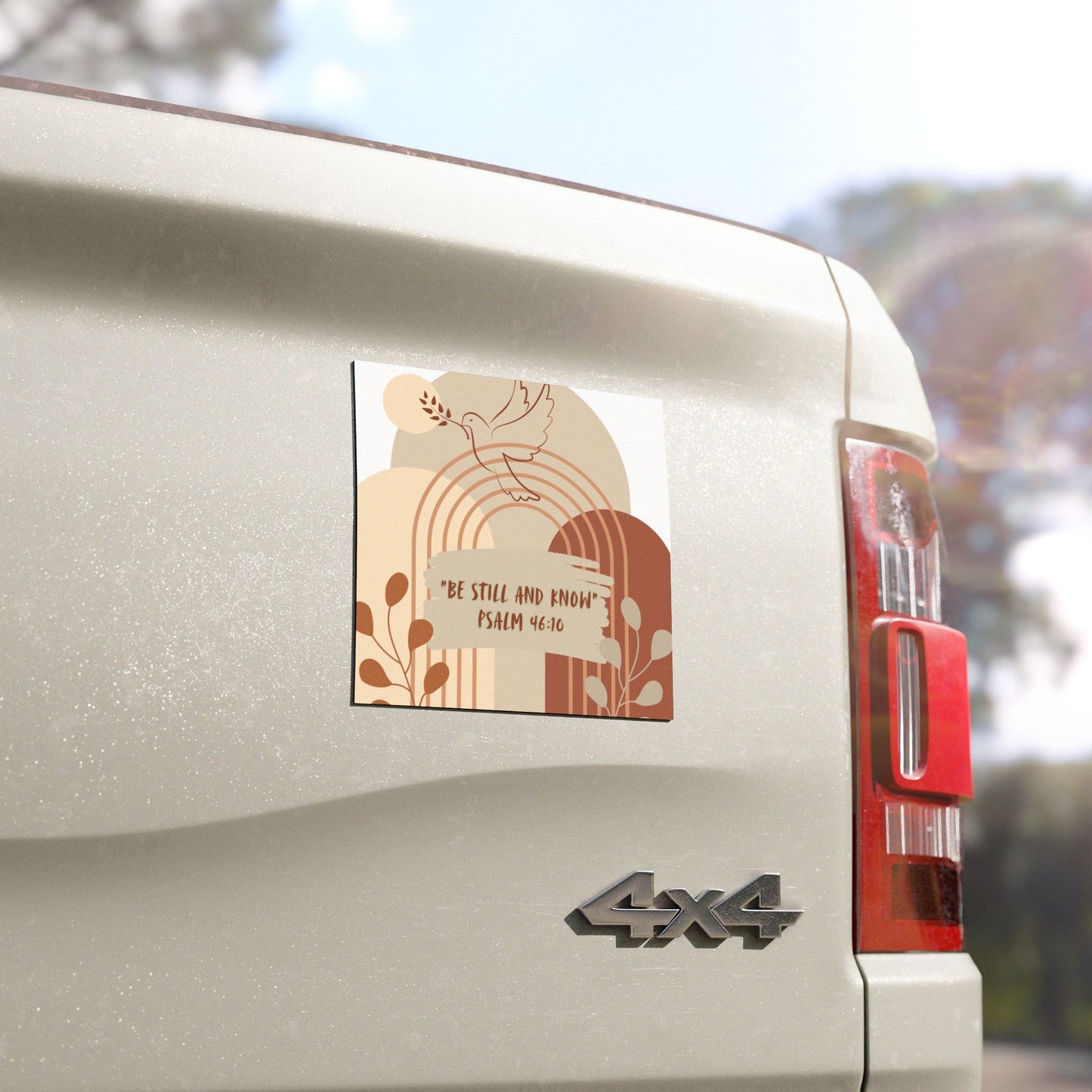 Inspirational Car Magnets – "Be Still and Know" Psalm 46:10 Design