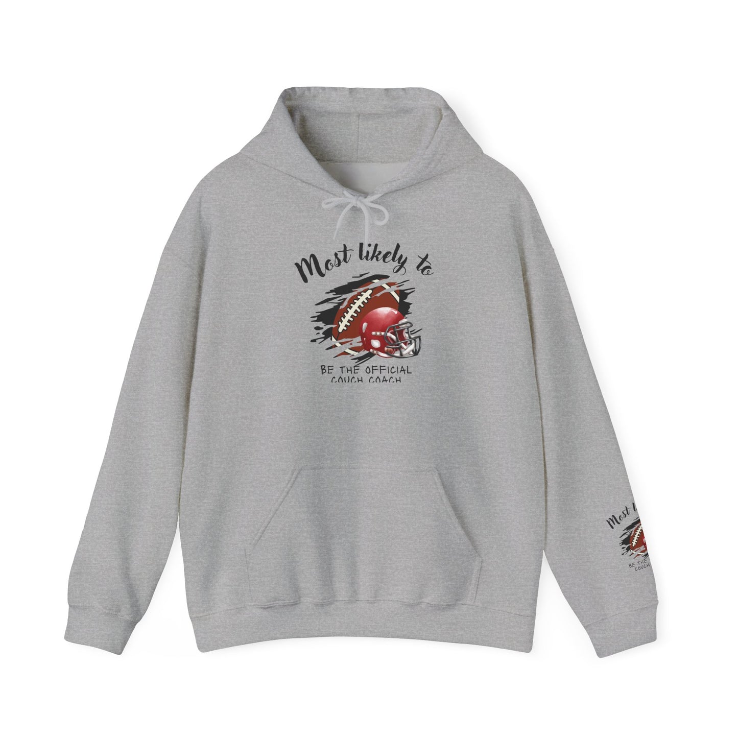 Football 'Most Likely To Be The Official Couch Coach' Hoodie