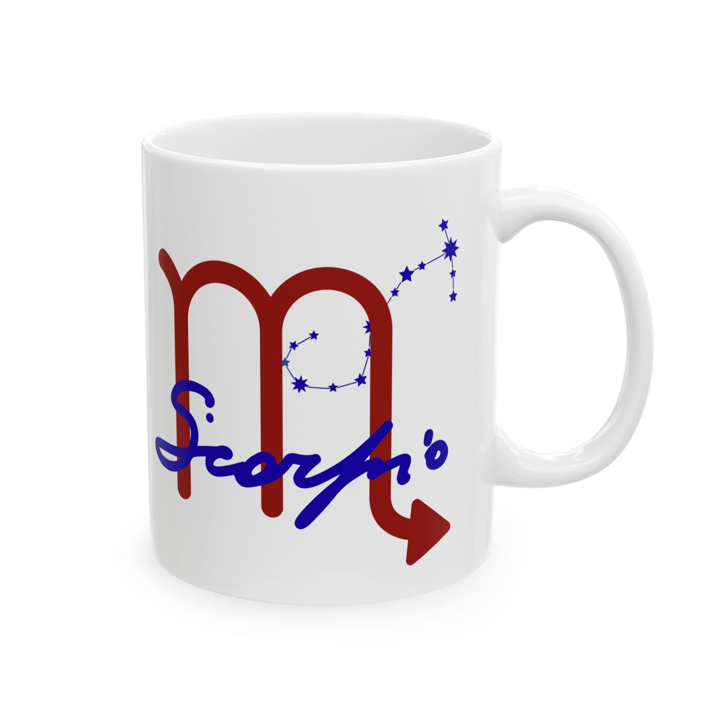 Personalized Scorpio Constellation Ceramic Mug – Zodiac Sign Coffee Cup (11oz, 15oz)