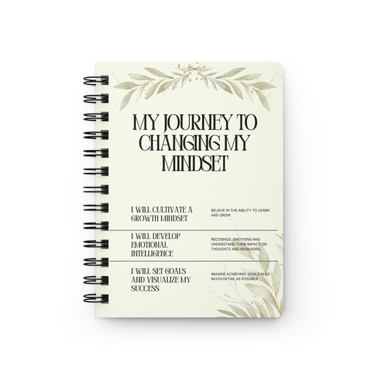 Personalize, Mindset Growth Journal - Spiral Bound Notebook for Personal Development