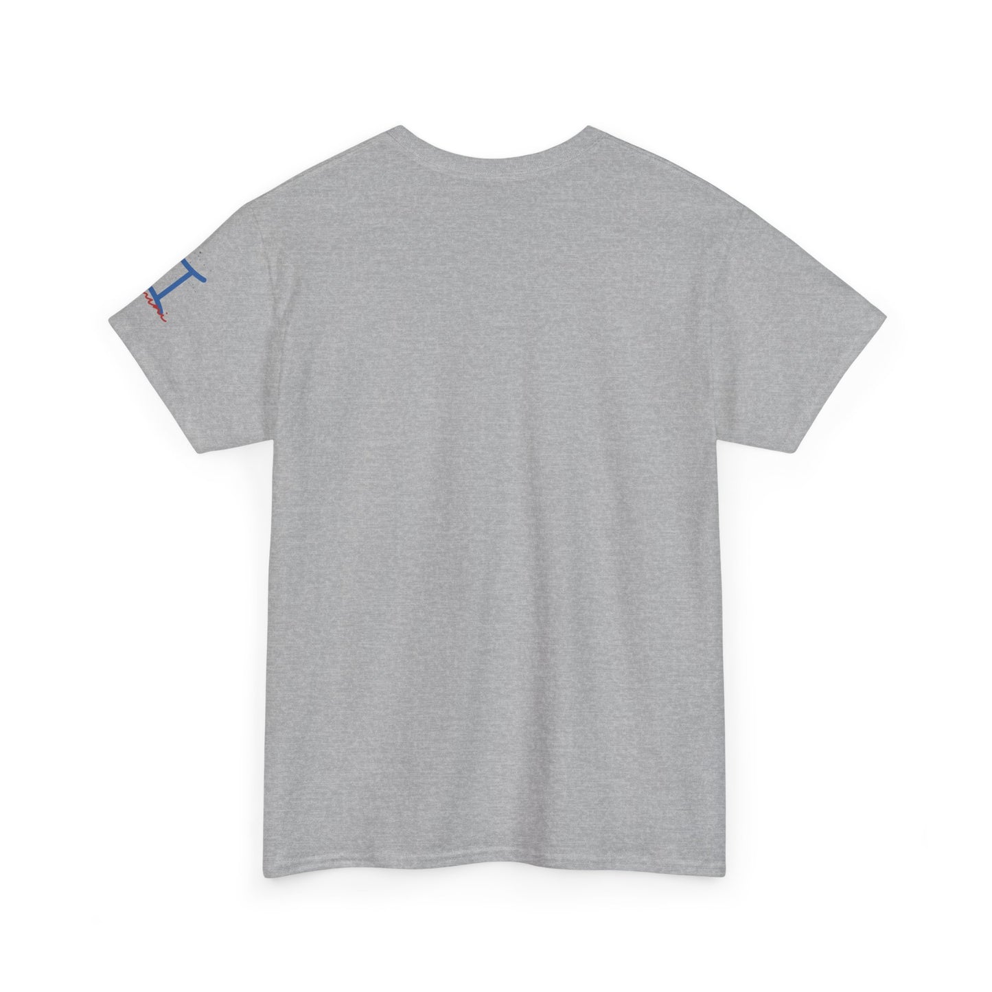 Gemini Zodiac T-Shirt — Blue Symbol with Script