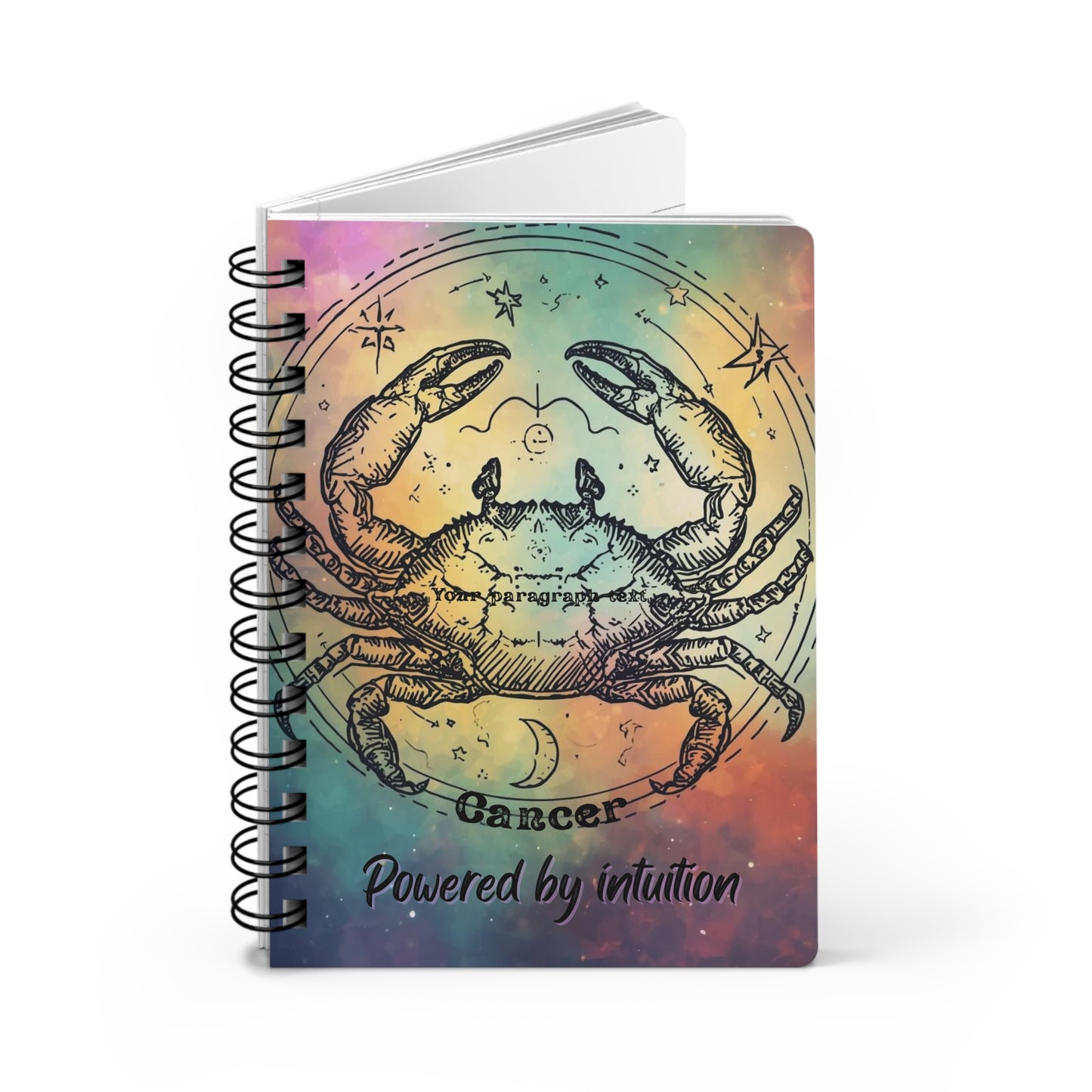 Astrology Spiral Bound Journal - Cancer Zodiac | Powered by Intuition