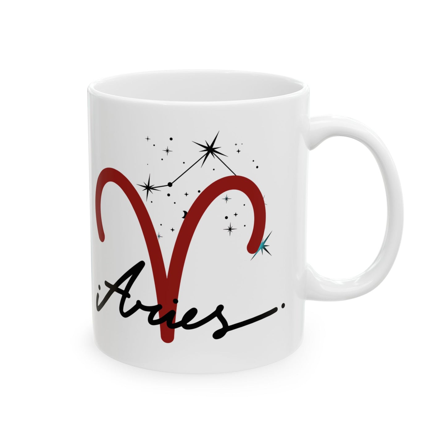 Personalize Aries Ceramic Mug — Coffee Cup (11oz & 15oz)