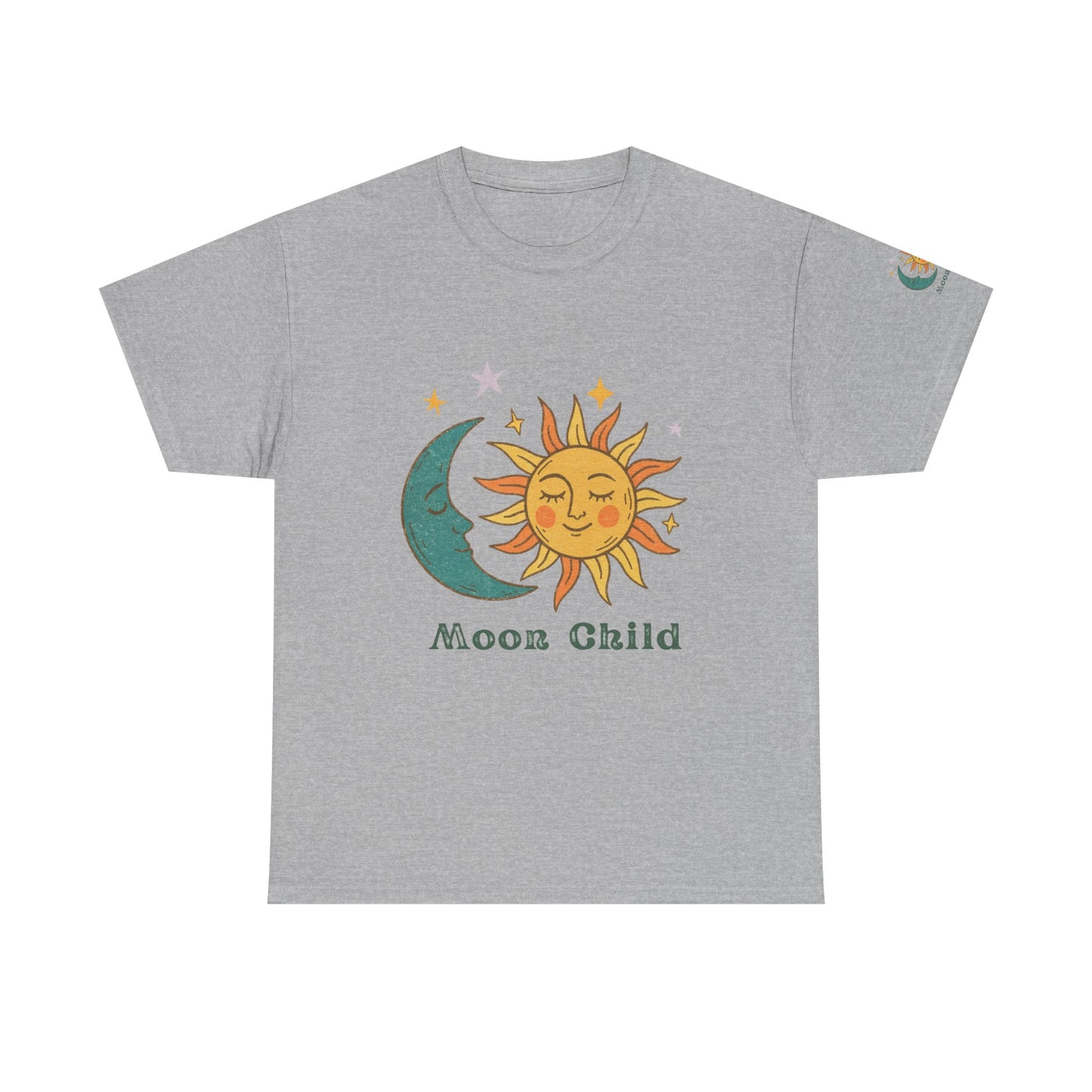 Moon Child T-Shirt — Sun & Crescent Moon Graphic Tee
