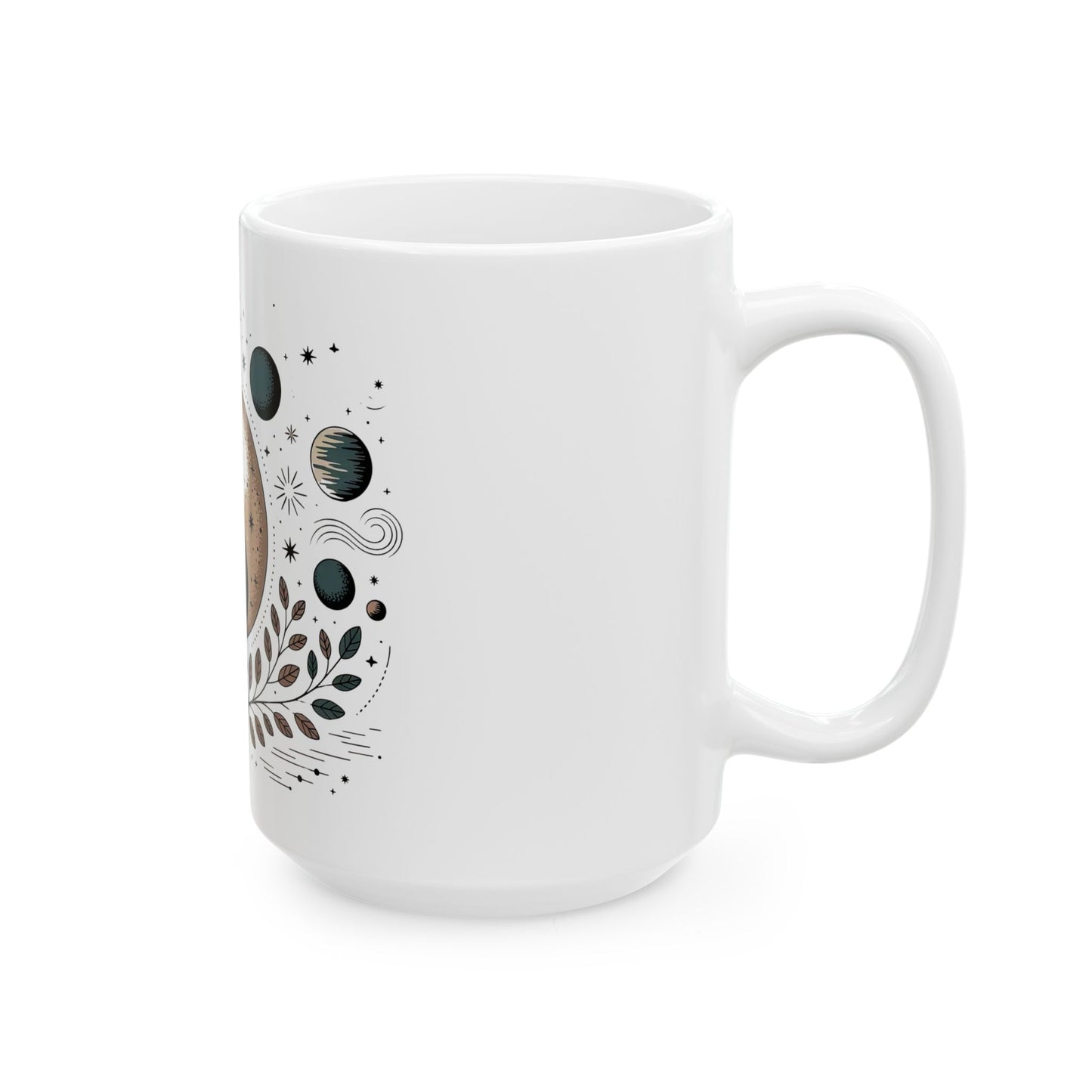 Mystic Yin Yang Ceramic Mug — Celestial Moon & Sun Astrology Coffee Cup (11oz/15oz)