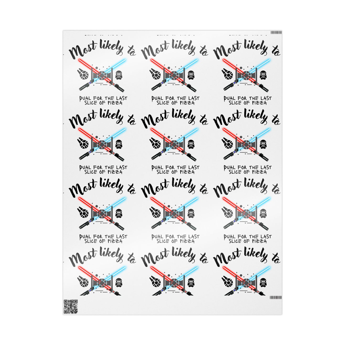 Most Likely To Wrapping Paper, Fun Gift Wrap, Birthday and Celebration Wrap, Holiday Gift Wrap, Unique Gift Packaging