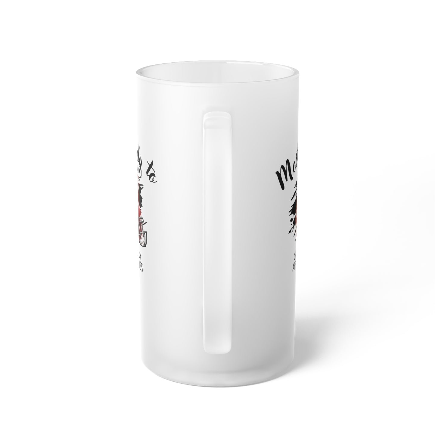 Personalized Frosted Glass Beer Mug - Perfect for Celebrations and Gift Giving, Beer Mug, Football Mug, Sports Mug