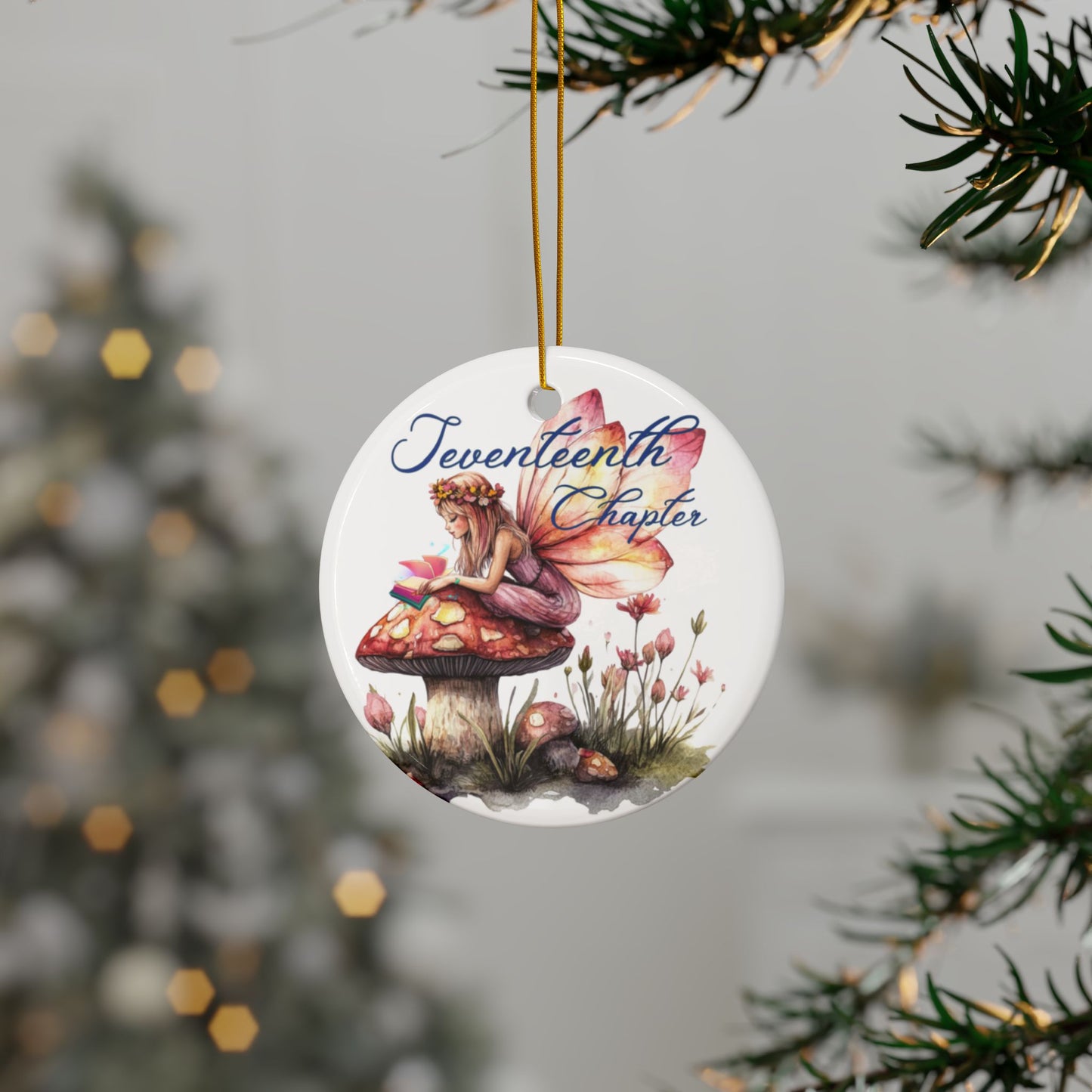 17 Chapter Ornament, Chapter 17, Era 17, 17th Birthday, Birthday Gift, Enchanting Fairy Tale Ceramic Ornaments, Magical Decor for Holidays & Gifts, 2-Sided Design, Perfect for Christmas, Chapter [...]