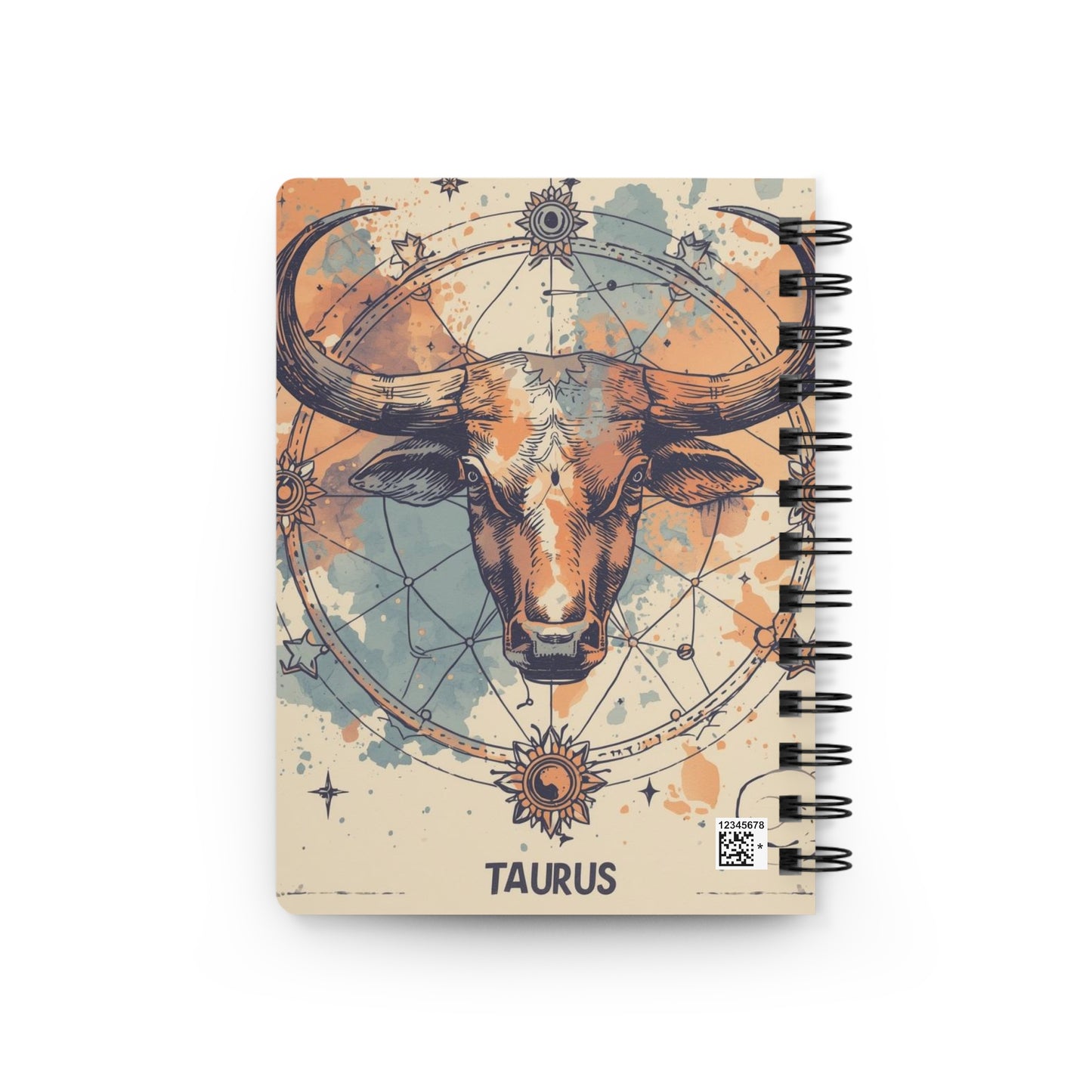 Taurus Spiral Bound Journal – Astrological Notebook for Bull Sign Lovers