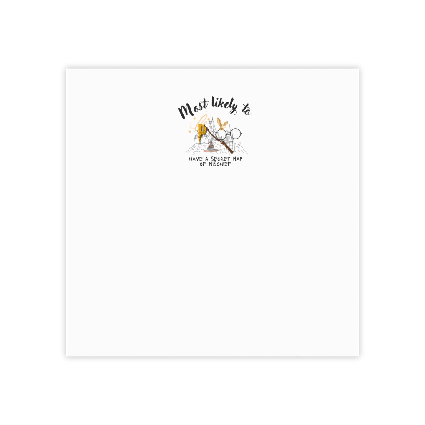 Wizard Note Pad, Wizard Sticky Note, Fantasy Note Pad, Most Likely To Note Pad, Magical Note Pad, Potter Note Pad, Post-it® Note Pads