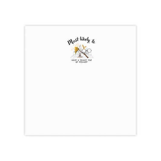 Wizard Note Pad, Wizard Sticky Note, Fantasy Note Pad, Most Likely To Note Pad, Magical Note Pad, Potter Note Pad, Post-it® Note Pads