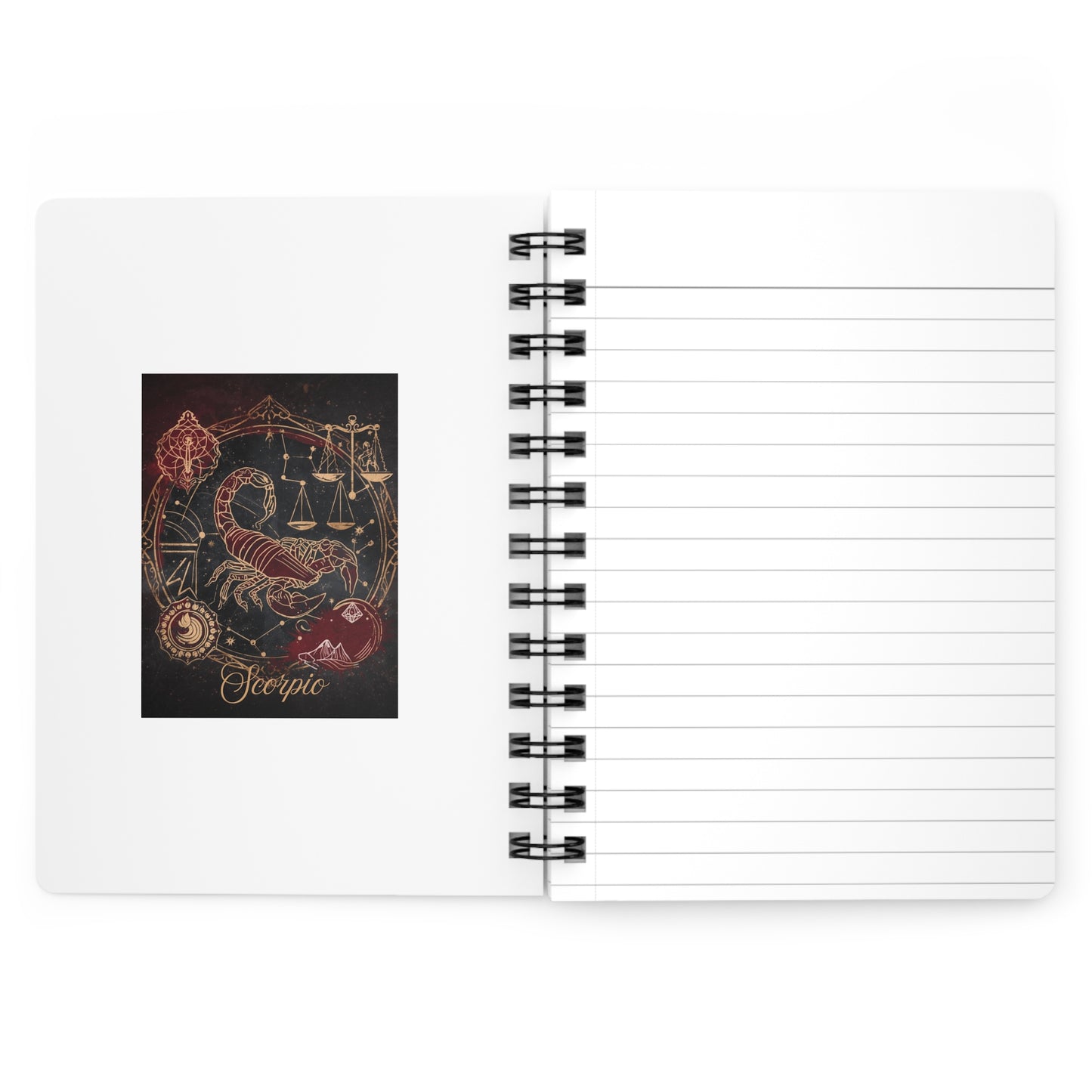 Scorpio Zodiac Spiral Bound Journal - Perfect for Astrology Lovers