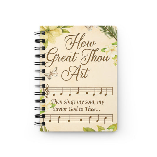 Inspirational Spiral Bound Journal - How Great Thou Art